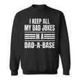 I Keep All My Dad Jokes In A Dad-A-Base Vintage Fathers Day Sweatshirt