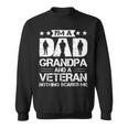 Im A Dad Grandpa And A Veteran Nothing Scares Me Sweatshirt