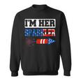 Im Her Sparkler 4Th Of July American Pride Matching Couple Sweatshirt