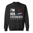 Im His Firecracker Cute 4Th Of July Matching Couple For Her Sweatshirt