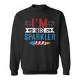 Im His Sparkler 4Th July His And Hers Matching Couples Sweatshirt