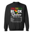 Junenth Womens Black Queen Nutritional Facts 4Th Of July Sweatshirt