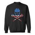 Lacrosse American Flag Lax Helmet Sticks 4Th Of July Gifts Sweatshirt