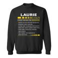 Laurie Name Gift Laurie Facts Sweatshirt