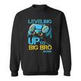 Leveling Up To Big Bro Again Gaming Lovers Vintage Sweatshirt