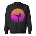 Martial Arts Womens Silhouette Retro 169 Shirt Sweatshirt