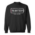 Mens 1 Battery Please Help Me Tshirt Funny Running On Empty 172 Trending Shirt Sweatshirt