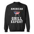 Mens American Grill Expert Dad Fathers Day Bbq 4Th Of July Sweatshirt