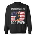 Mens Best Rottweiler Dad Ever American Flag 4Th Of July Rottie Sweatshirt