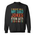 Mens Daddy Dad Jokes Dad A Base Database Fathers Day Sweatshirt