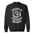 Mens Daddys Fishing Buddy Young Fishing Man Gift For Boys Kids Sweatshirt
