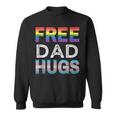 Mens Free Dad Hugs Lgbtq Gay Pride Month Proud Ally Sweatshirt