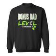Mens Gaming Bonus Dad Level Unlocked Gamer Leveled Up Fathers Sweatshirt
