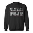 Mens My Wife Says I Only Have Two Faults 369 Trending Shirt Sweatshirt