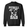 Mens Pitbull Dad Funny Dog Pitbull Sunglasses Fathers Day Pitbull Sweatshirt