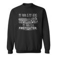 My Papa Is My Hero Firefighter For Grandchild Kids Sweatshirt