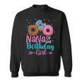 Nana Of The Birthday Girl Donut Party Family Matching Sweatshirt
