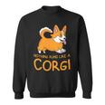 Nothing Runs Like A Corgi Funny Animal Pet Dog Lover Sweatshirt
