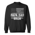 Papa Dad Bruh Fathers Day 4Th Of July Us Flag Vintage 2022 Sweatshirt