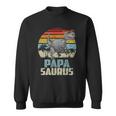 Papasaurus Rex Dinosaur Papa Saurus Family Matching Sweatshirt