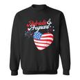Patriotic And Pregnant 4Th Of July Pregnancy Announcement Sweatshirt