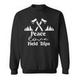 Peace Love Field Trips Vintage Gift Sweatshirt