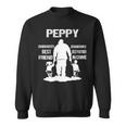 Peppy Grandpa Gift Peppy Best Friend Best Partner In Crime Sweatshirt