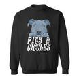 Pitbull Pibble Mom Dad Pits And Giggles Gift Sweatshirt