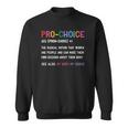 Pro Choice Definition Feminist Rights My Body My Choice Sweatshirt Pro Choice Definition Feminist Rights My Body My Choice Sweatshirt