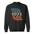 Pro Roe 1973 Roe Vs Wade Pro Choice Womens Rights Retro Sweatshirt
