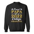 Proud Papa Of 2022 College Graduate Grandpa Graduation Sweatshirt