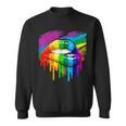 Rainbow Lips Lgbt Pride Month Rainbow Flag Sweatshirt