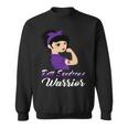 Rett Syndrome Warrior Purple Women Purple Ribbon Rett Syndrome Rett Syndrome Awareness Sweatshirt