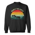 Rewild The Earth Animal Forest Earth Day Sweatshirt