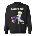 Roller Girl Vintage Seventies 70S Cool Retro Skates Skating Sweatshirt
