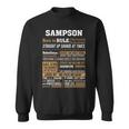 Sampson Name Gift Sampson Born To Rule Sweatshirt