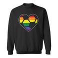 Soccer Heart Sport Lgbtq Rainbow Gay Pride Ally Men Women Sweatshirt