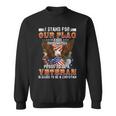 Stand For Our Flag I Kneel For The Cross Proud American Gift Sweatshirt