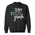 Team 1St First GradeBack To School Teacher Kids Sweatshirt