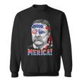 Theodore Roosevelt Merica 4Th July Men Usa Us President Sweatshirt
