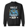 Uncle Of The Birthday Boy Matching Family Video Gamer Party Sweatshirt