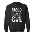 Vintage Proud New Dad Its A Girl Father Daughter Baby Girl Sweatshirt