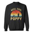 Vintage Reel Cool Poppy Fish Fishing Fathers Day Gift Classic Sweatshirt