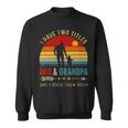 Vintage Retro I Have Two Titles Dad And Grandpa Fathers Day 49 Shirt Sweatshirt