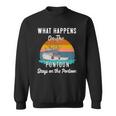 What Happens On The Pontoon Stays On The Pontoon Gift Sweatshirt