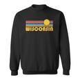 Wisconsin Retro Sunset - Wisconsin Sweatshirt