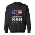 Womens All American Mom Us Flag Sunglasses 4Th Of July Sweatshirt