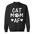 Womens Funny Cat Cat Mom Af Women Love Cats Kittens Gift Sweatshirt