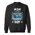 Womens Mom Of The Birthday Boy Matching Family Video Gamer Party Sweatshirt
