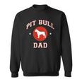 Womens Pit Bull Dad V-Neck Sweatshirt